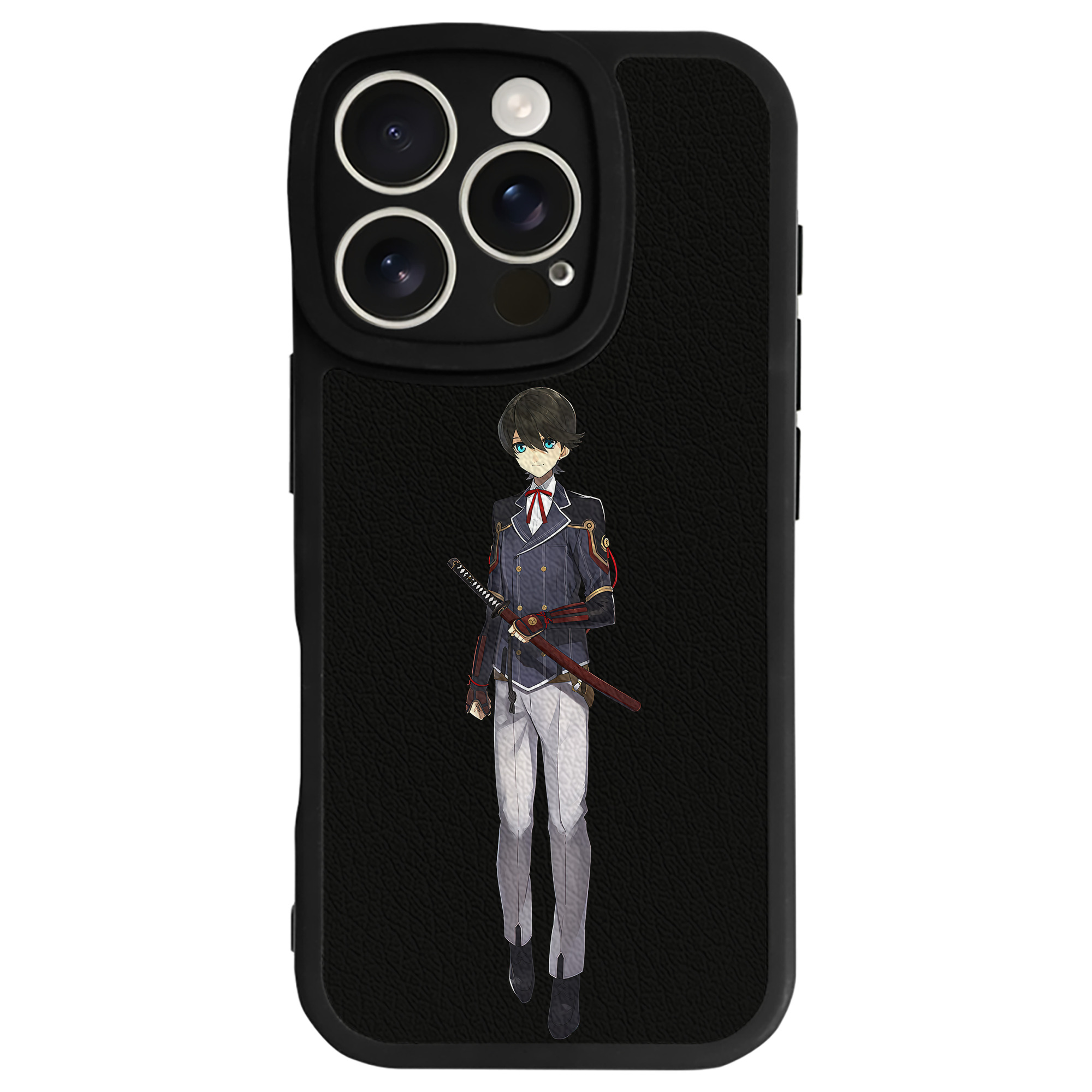 （画像用） 刀剣乱舞 Touken Ranbu 【iPhone 16シリーズ対応】シリコンスマホケース（レザー調） 材質：シリコン